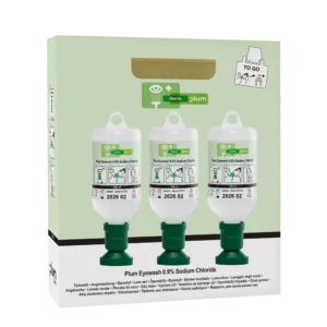 Plum Wound and Eyewash 0.9% Sodium Chloride – für unterwegs / 3 x 500 ml