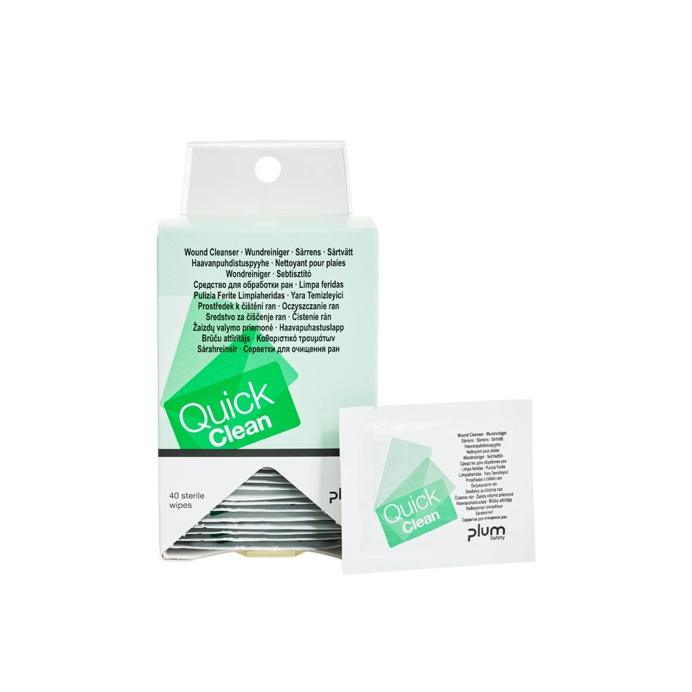 Plum QuickClean Dispenser w. 40 cleansing wipes & wall hanger - Image 3