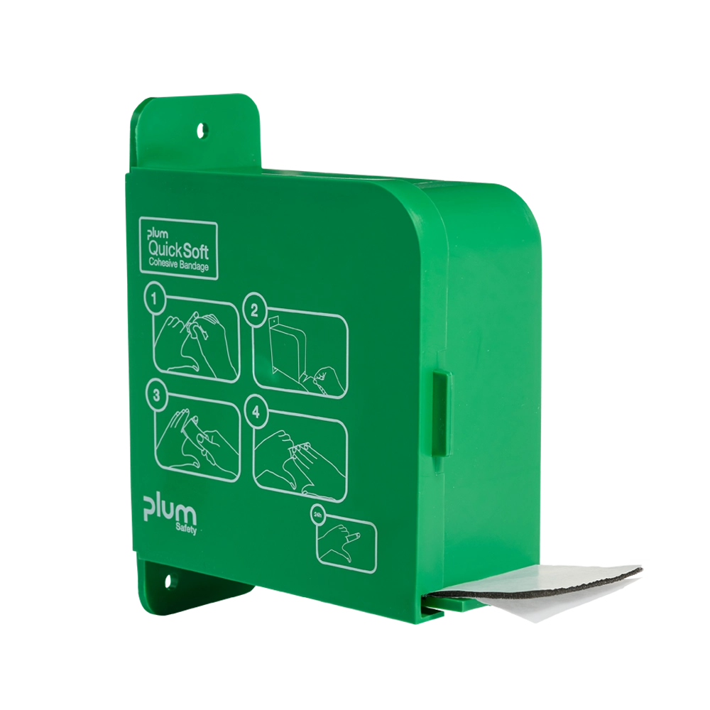 Plum QuickSoft Cohesive Bandage dispenser + 1 black bandage