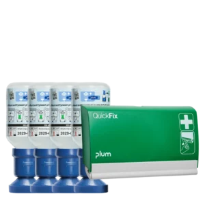 4 x Plum Wound and Eyewash pH Neutral 4.9 % Phosphate 200 ml + 1 x plaster dispenser
