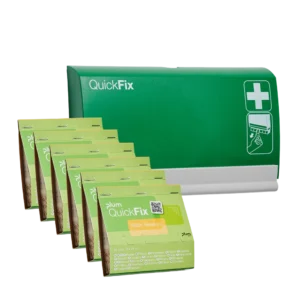 6 x Plum QuickFix Water Resistant refills + plaster dispenser